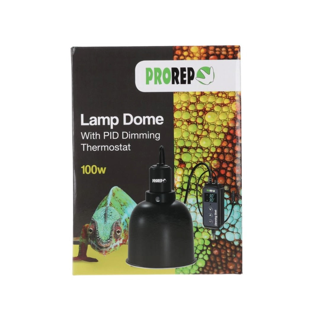 ProRep 100W Lamp Dome with PID Dimming Thermostat retail packaging