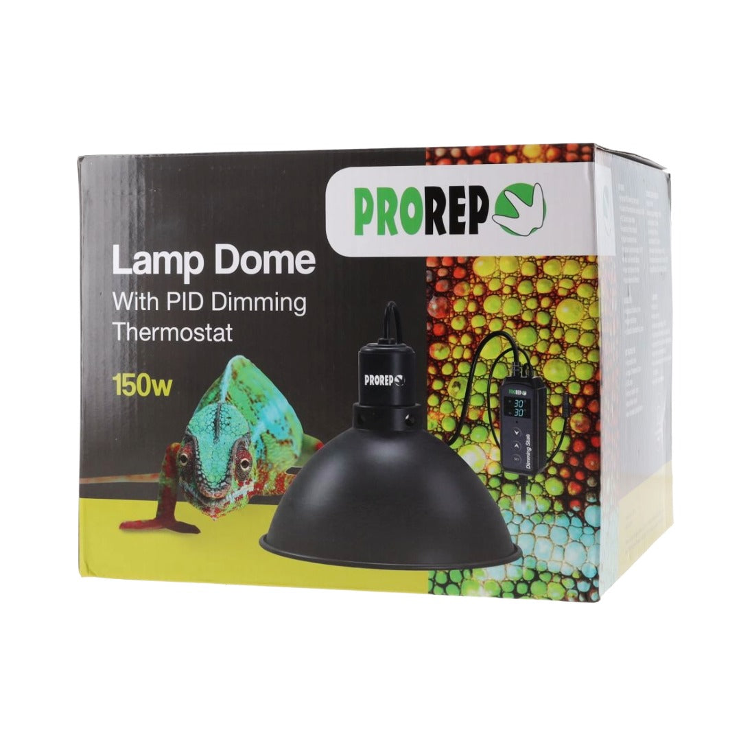 ProRep 150W Lamp Dome with PID Dimming Thermostat retail packaging