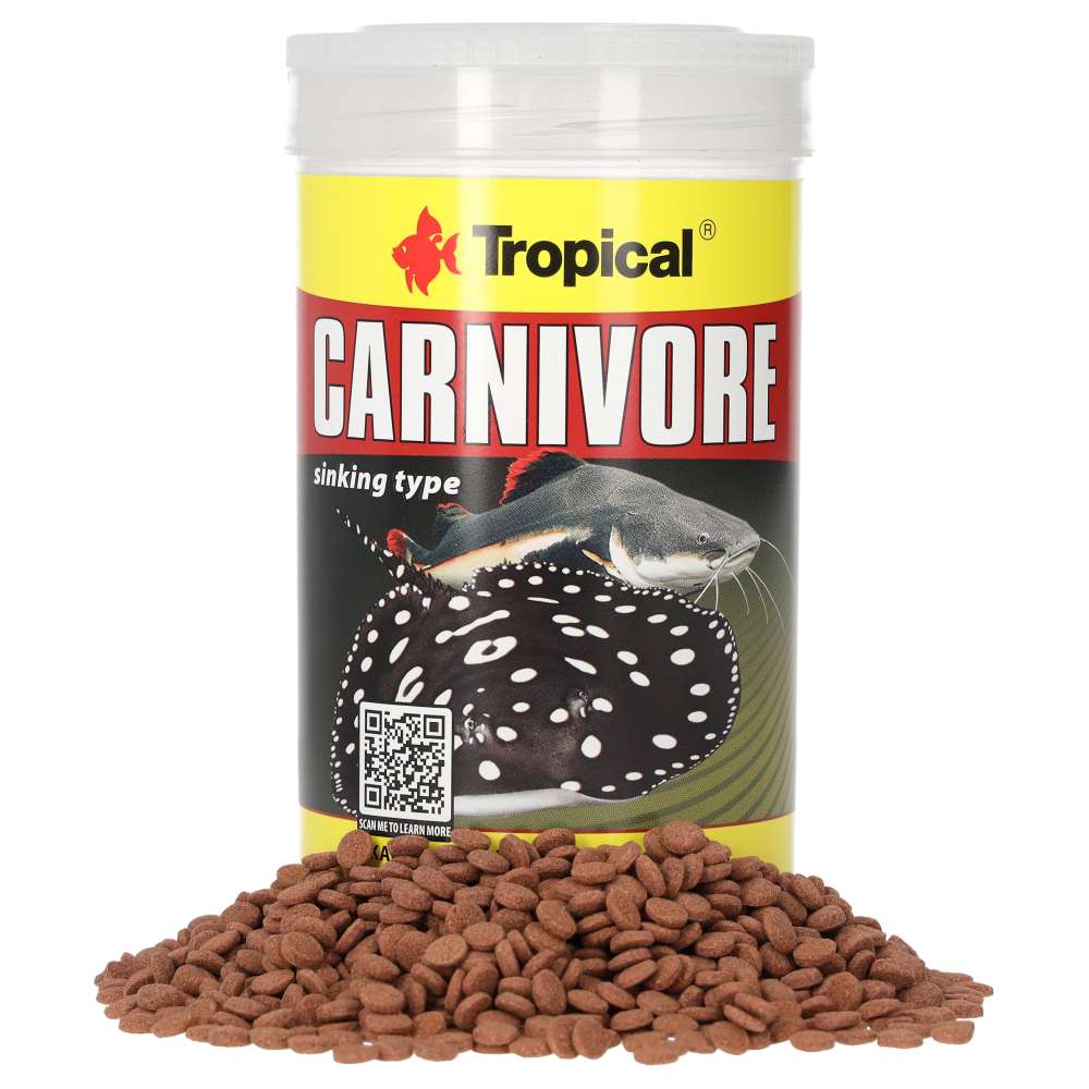 Tropical Carnivore fish food product information