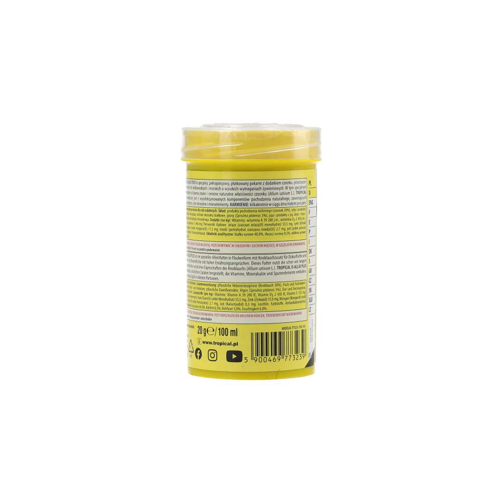 Tropical D-Allio Plus Flakes product information