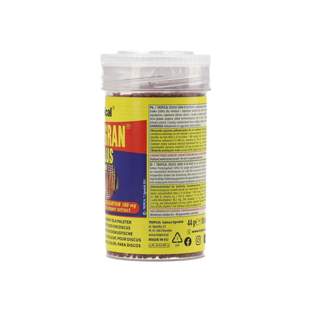 Tropical Discus Gran D-50 Plus product information