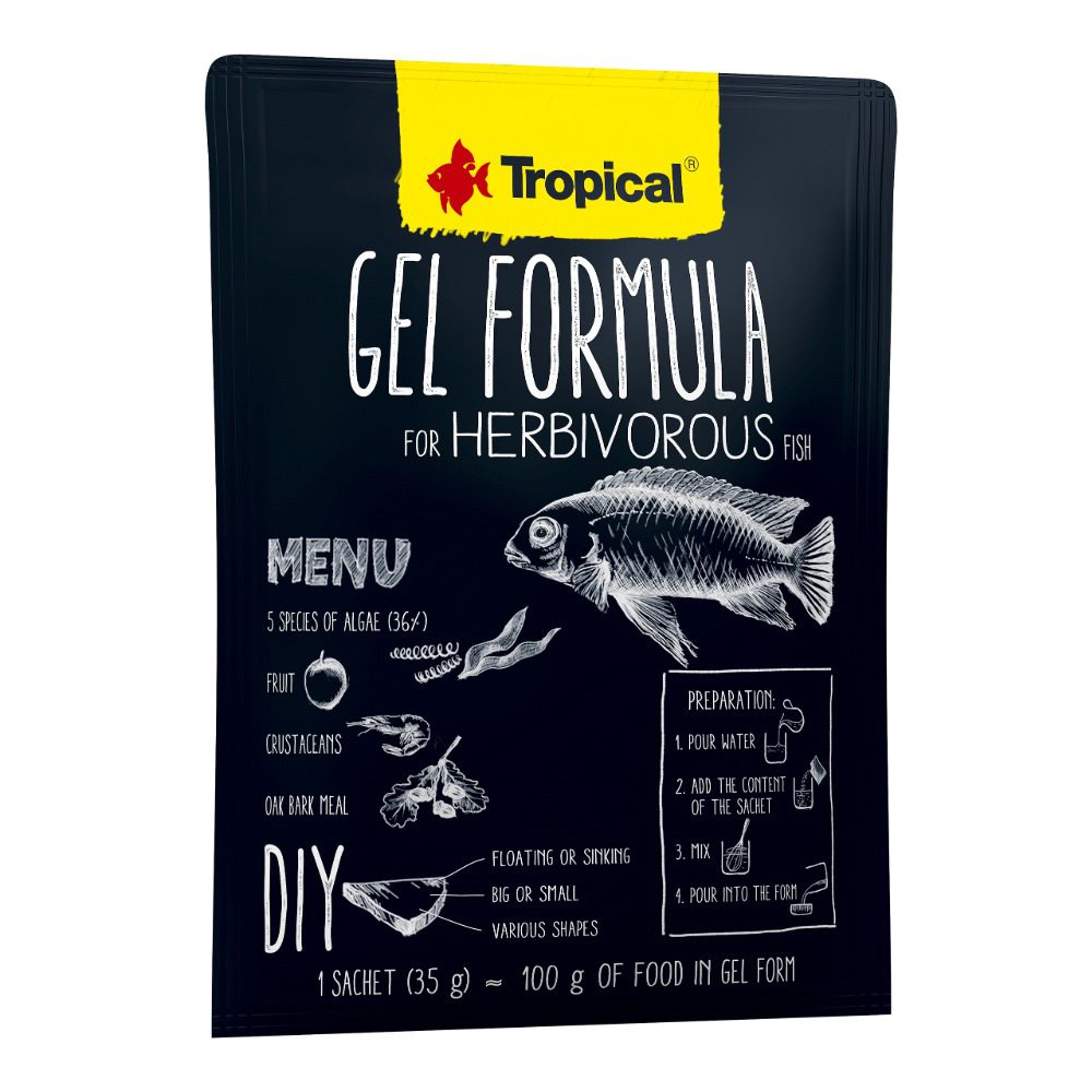 Tropical Gel Formula Herbivorous Fish packaging