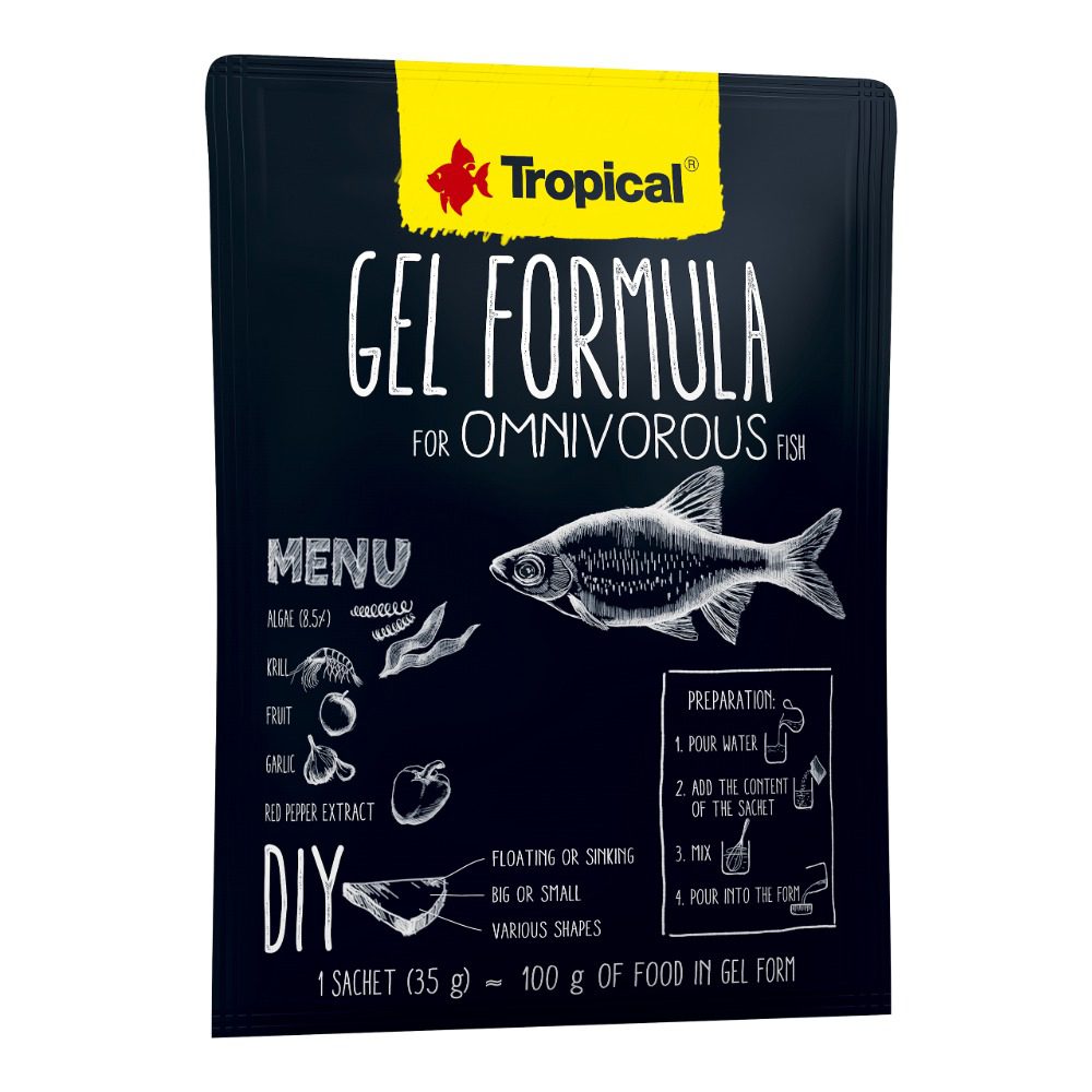 Tropical Gel Formula Omnivorous Fish packaging