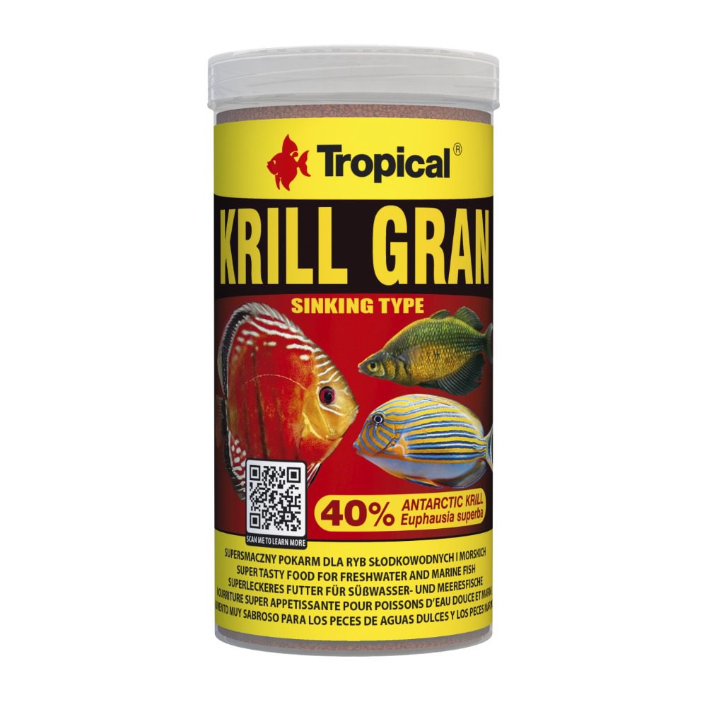 Tropical Krill Gran 135g packaging