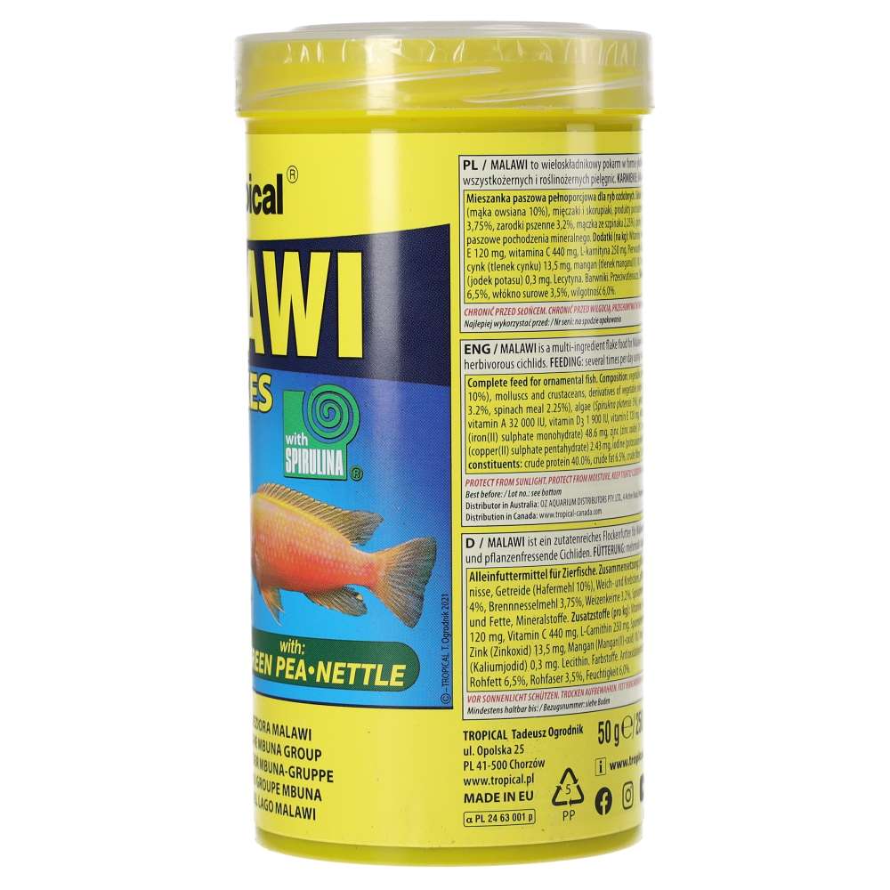 Tropical Malawi 50g product information