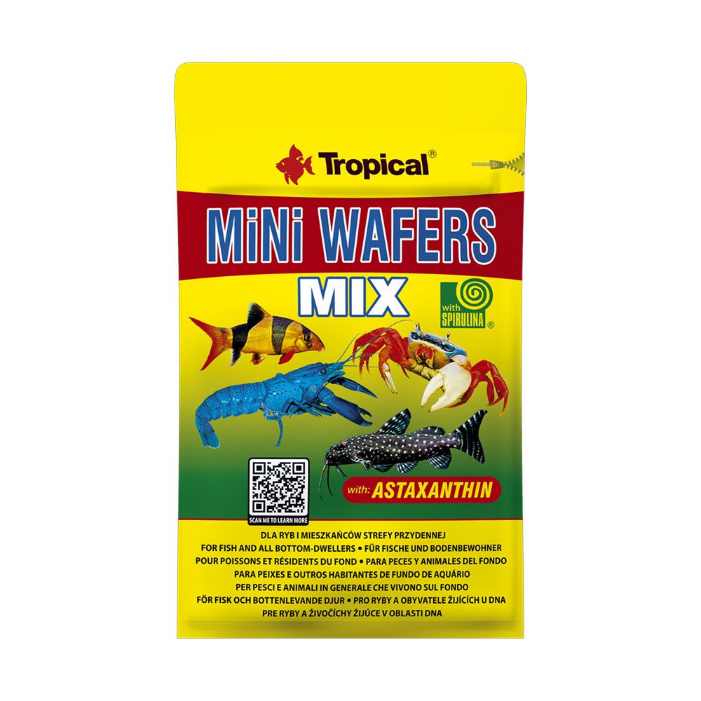 Tropical Mini Wafers Mix 90g packaging