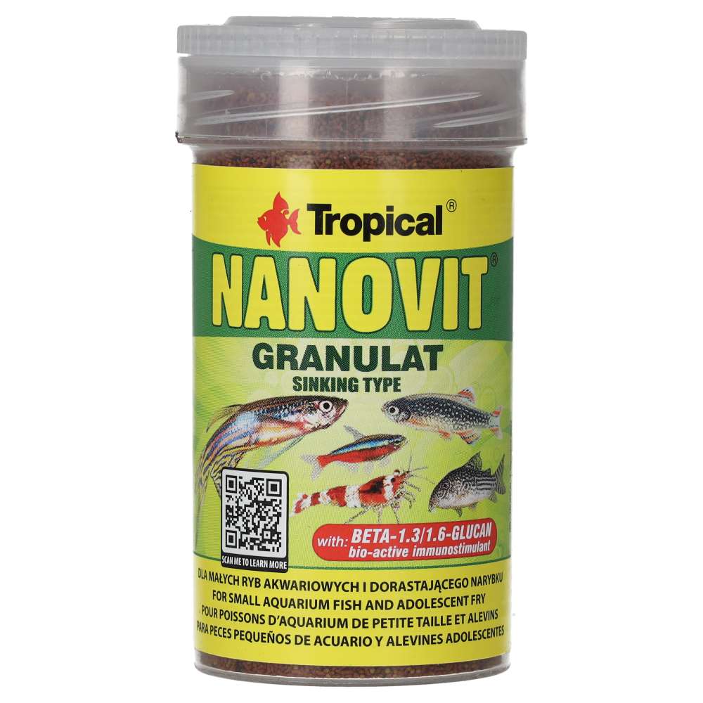 Tropical Nanovit Granulat 70g packaging