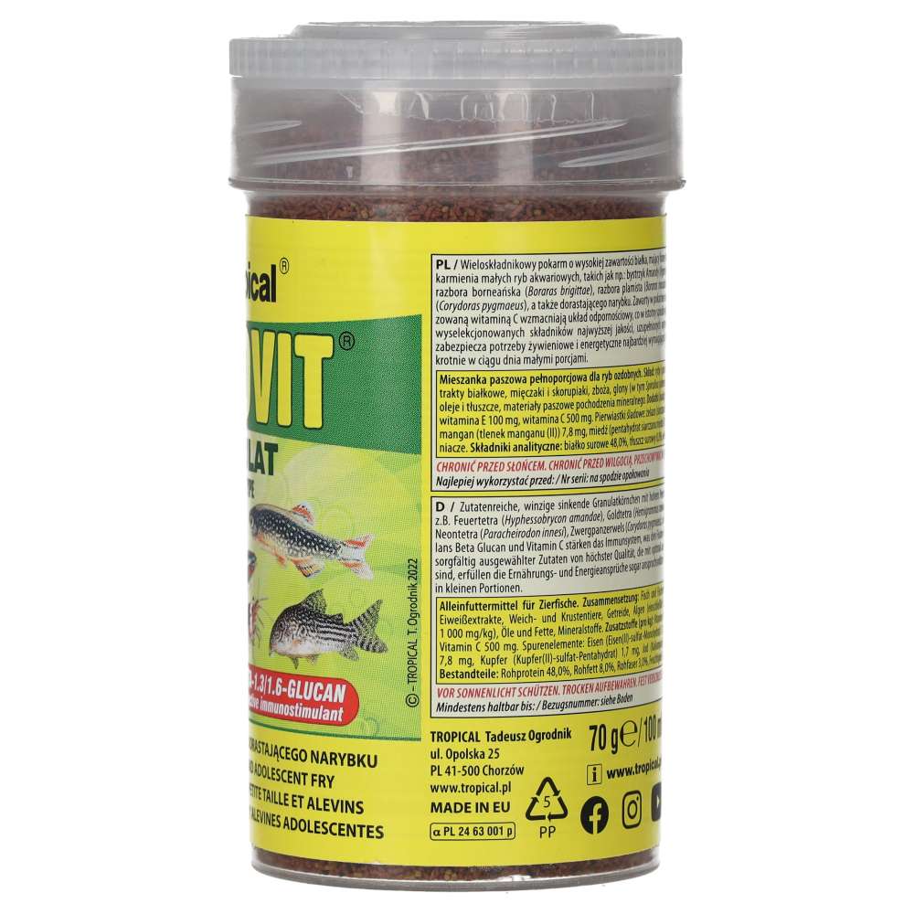 Tropical Nanovit Granulat 70g product image 3