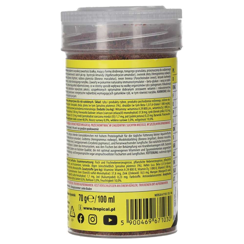 Tropical Nanovit Granulat 70g product image 4