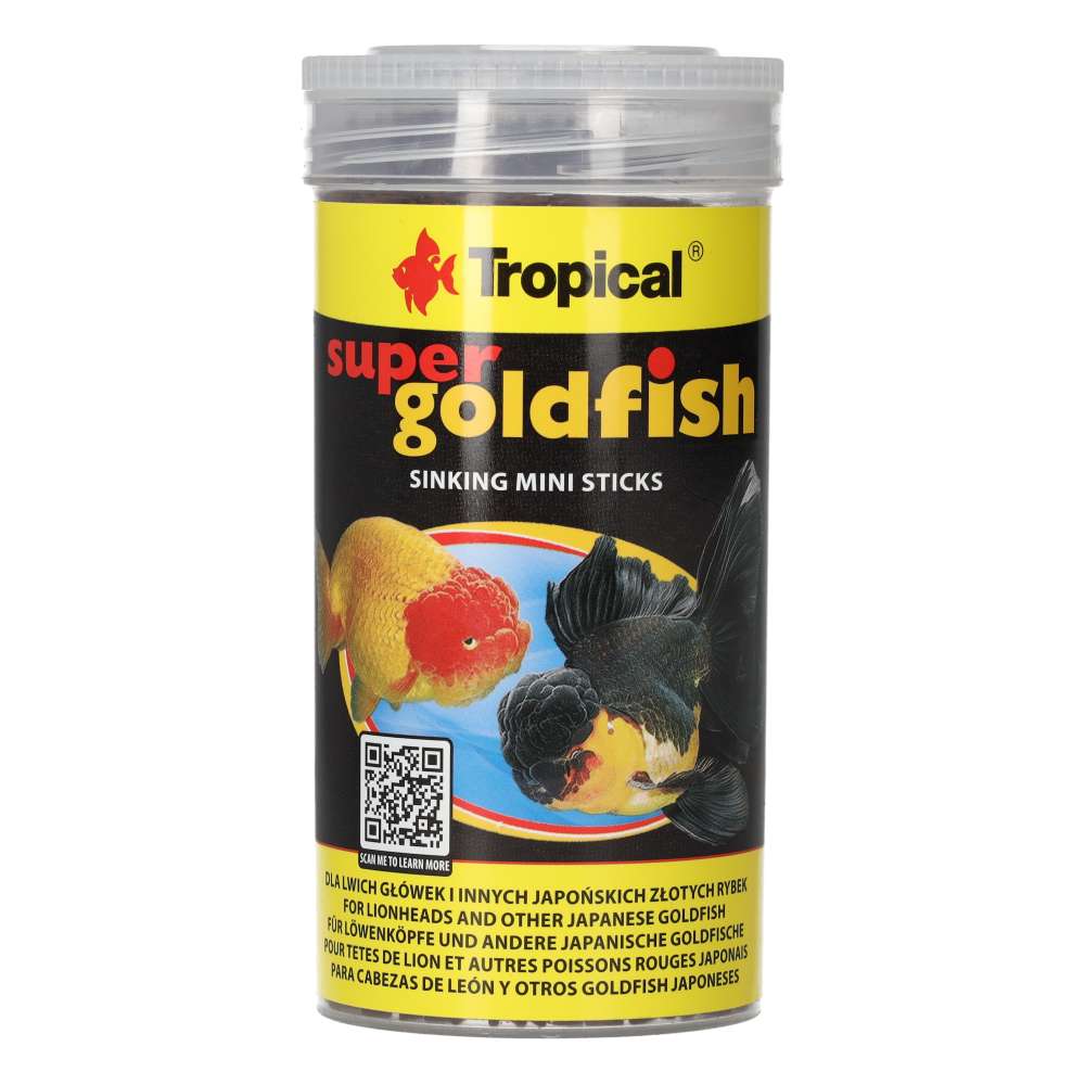 Tropical Super Goldfish Mini Sticks 150g packaging