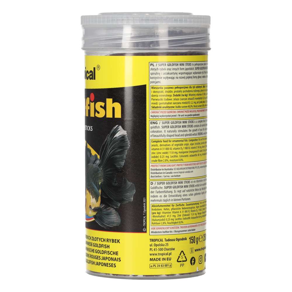 Tropical Super Goldfish Mini Sticks 150g product image 3