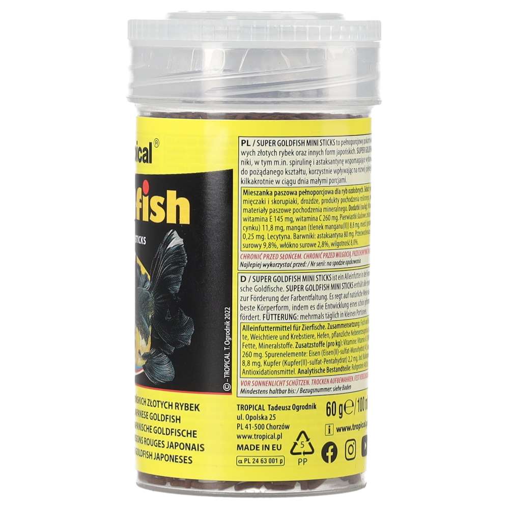 Tropical Super Goldfish Mini Sticks 60g product image 3