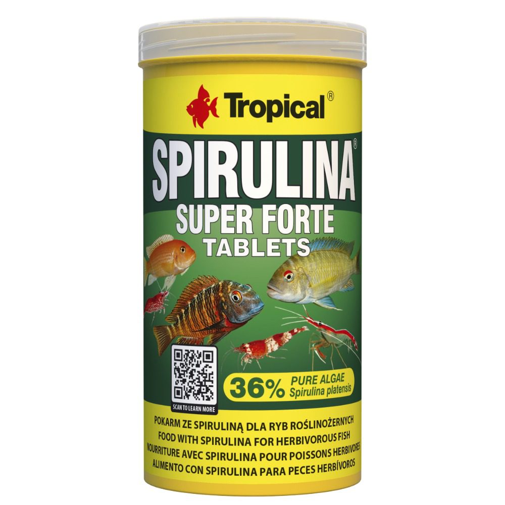 Tropical Super Spirulina Forte Tablets 150g packaging