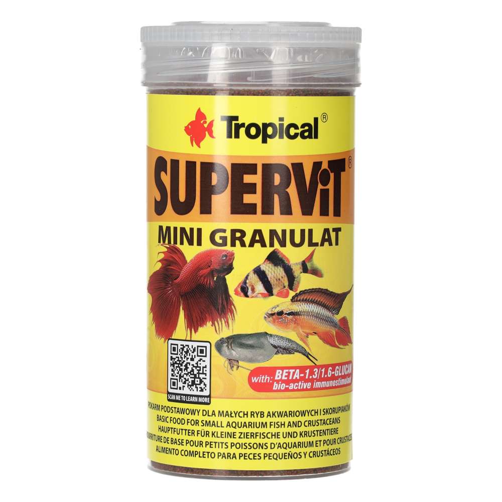 Tropical supervit mini granulat 162g packaging