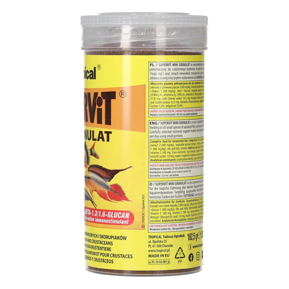 Tropical supervit mini granulat 162g product image 3