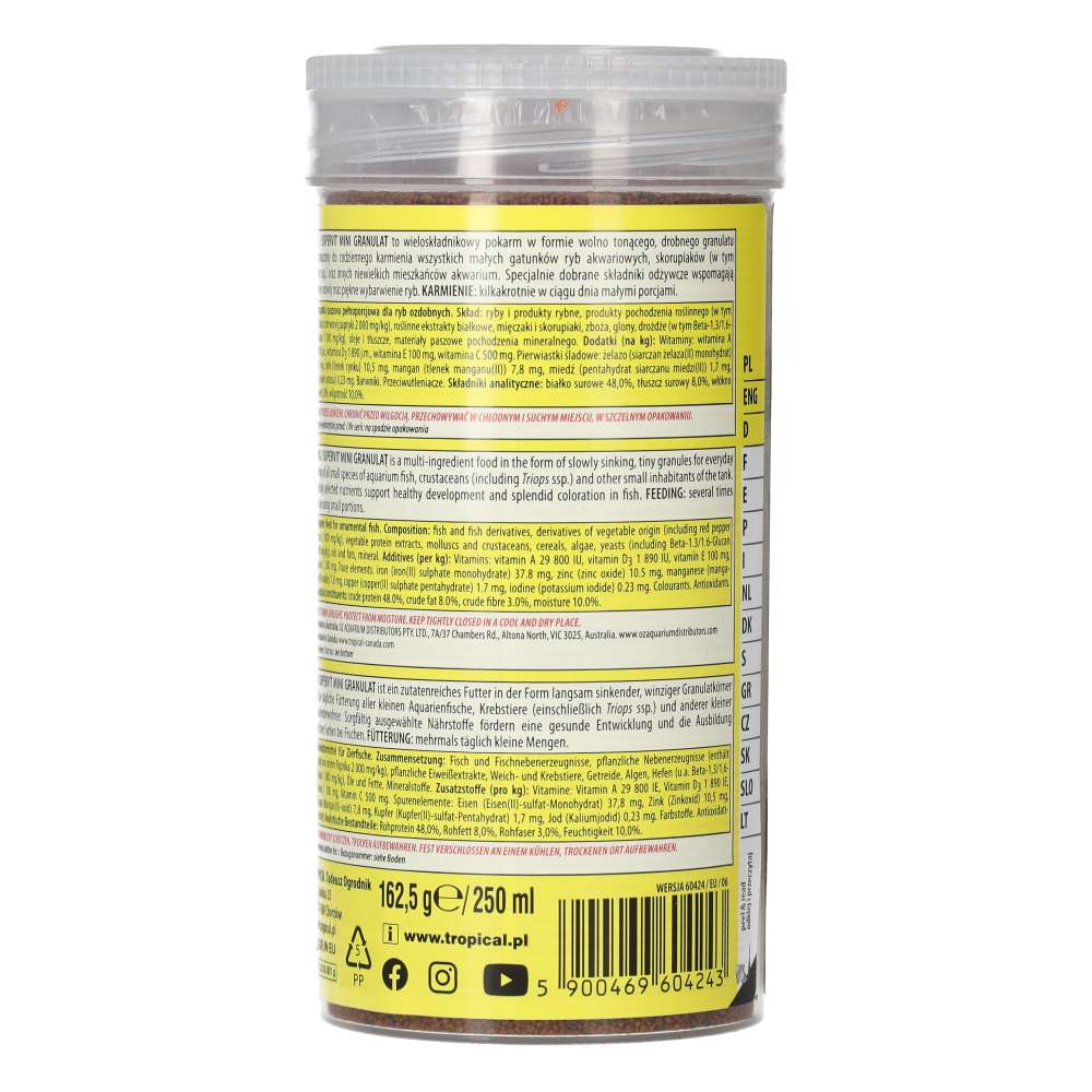 Tropical supervit mini granulat 162g product image 4
