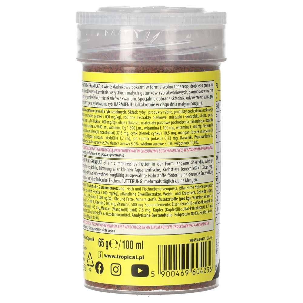 Tropical supervit mini granulat 65g product image 4