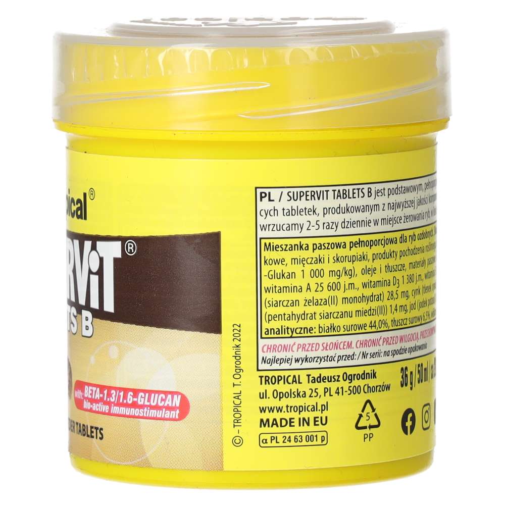 Tropical Supervit Tablets B 36g product image 3