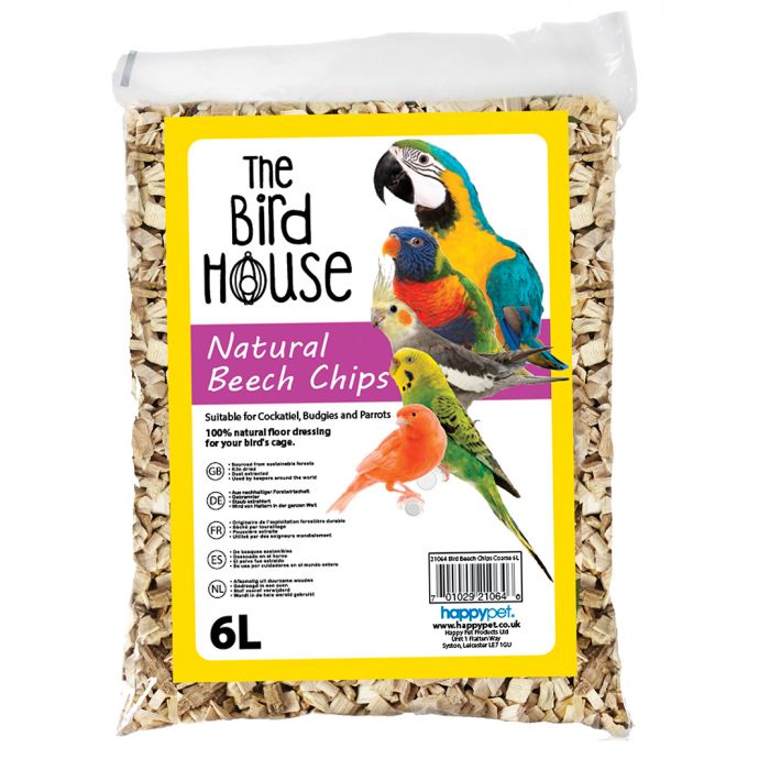The Bird House - Beech Chips Coarse 6L