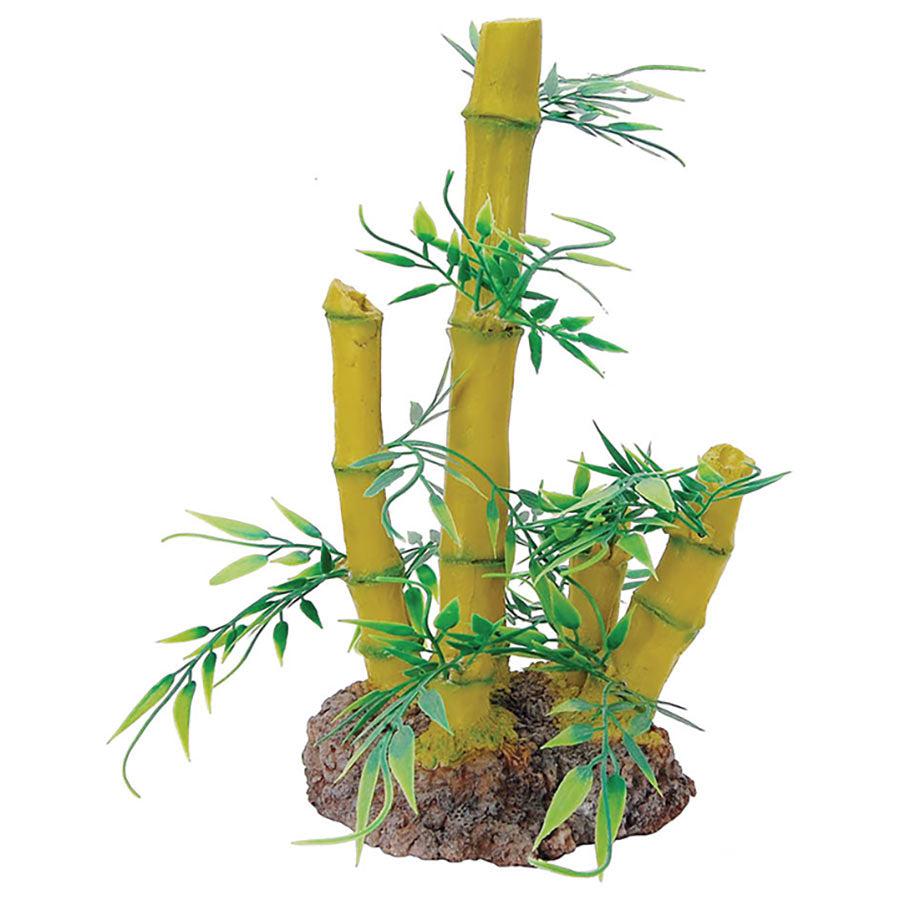 Repstyle Bamboo Plant & Rock Base 12.5x9.5x23cm FP28574