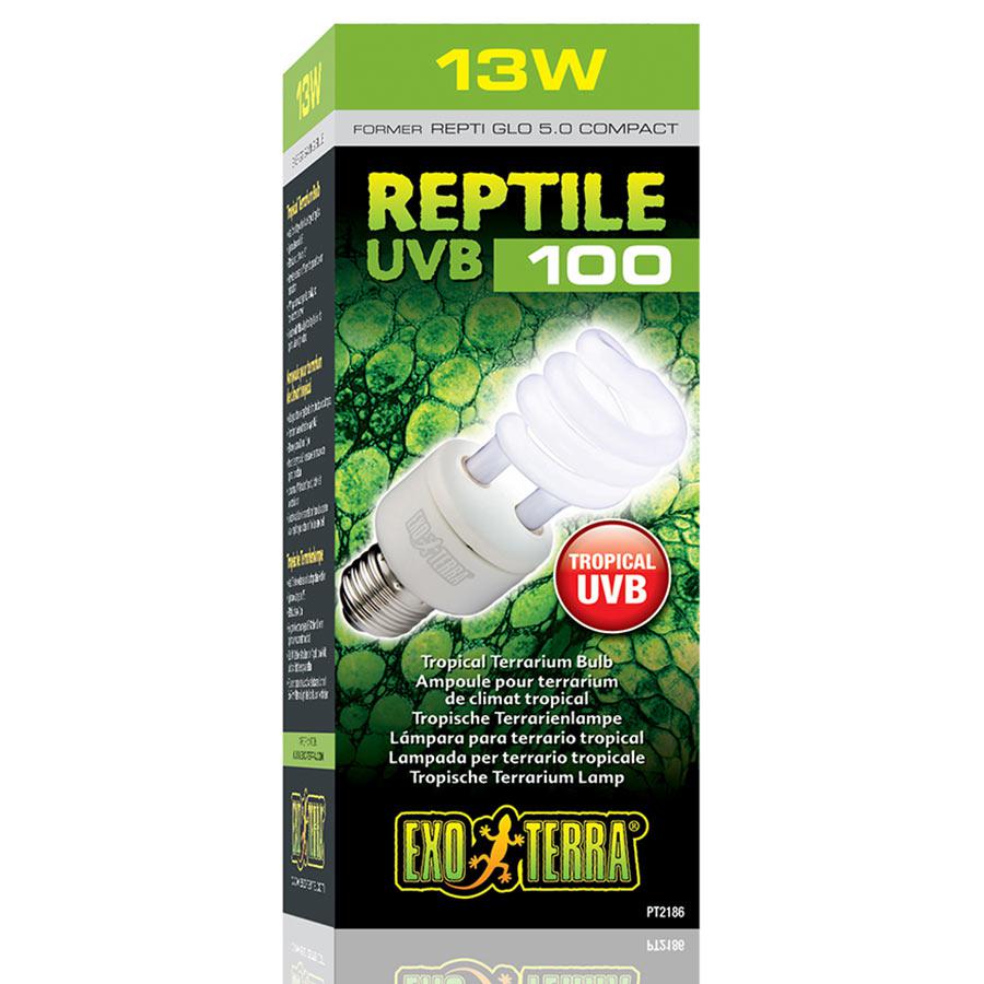 Exo Terra Reptile UVB 100 Compact Lamp