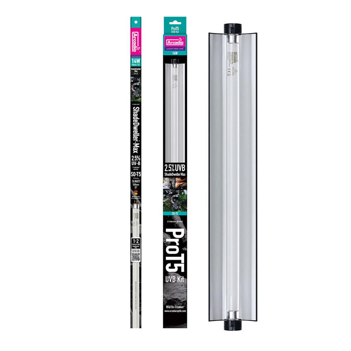 T5 UVB Max Kit ShadeDweller 2.5% UVB 14W