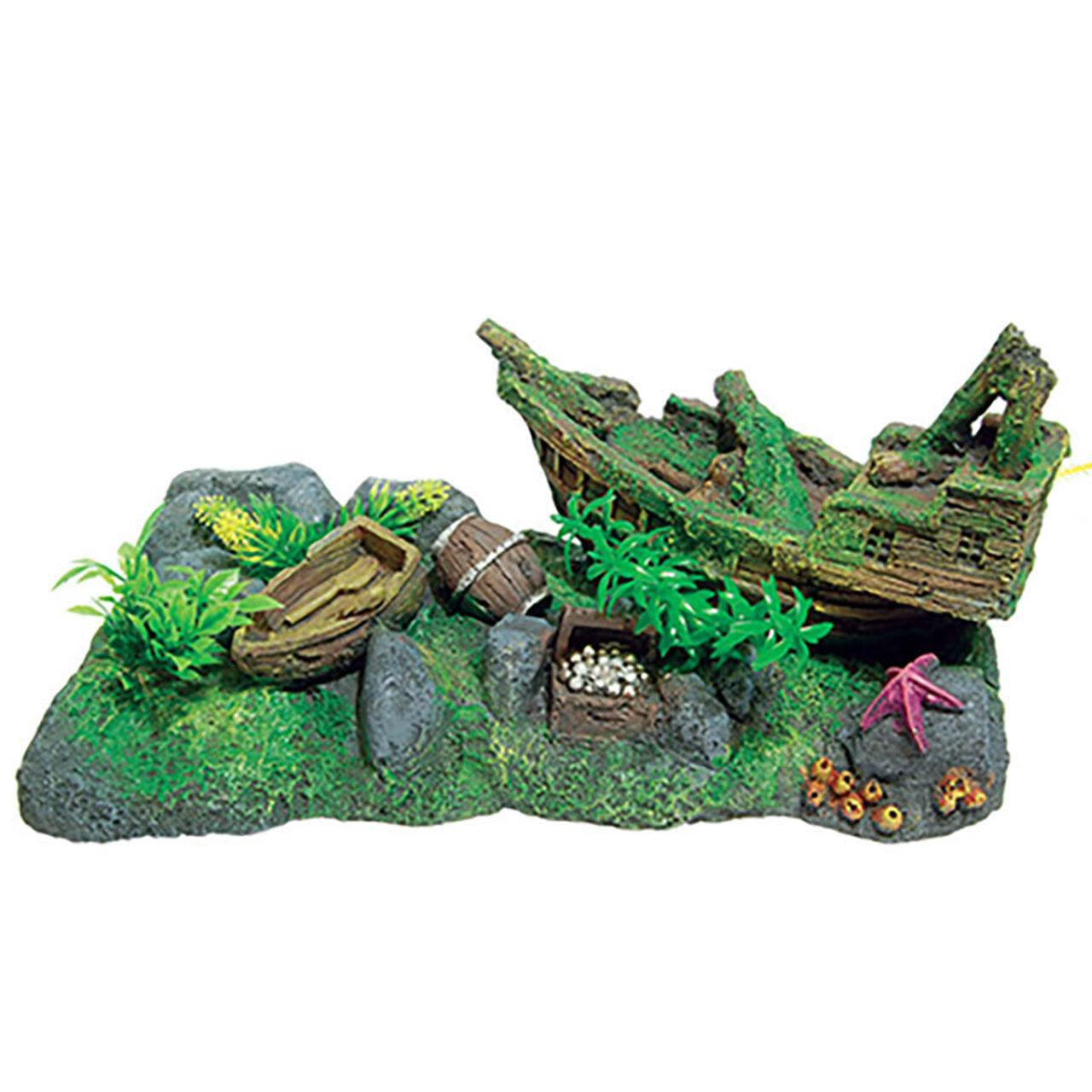 Shipwreck Scene wth Plants